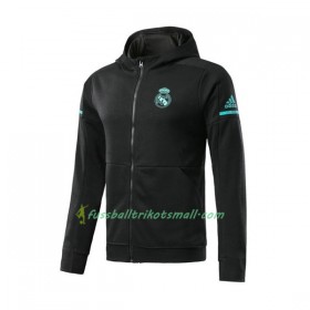 Real Madrid Hooded Trainingsjacke 2017-18 Schwarz